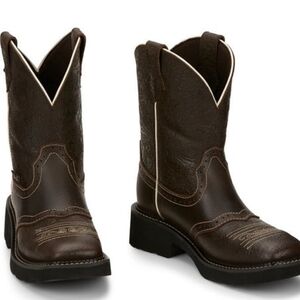 Justin tooled gypsy boots